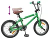 vidaXL BMX Rad 18 Zoll für 7-10 Jahre alt Grün Produktbild-Vorschau 3