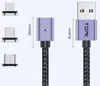 Magnetický kabel 3v1 USB na USB C Lightning micro USB TOPK Náhled obrázku produktu 2