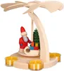 1-stöckige Pyramide Weihnachtsmann mit Schlitten (18cm) von Produktbild-Vorschau 1