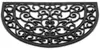 Hartgummi Fußmatte Ornamente halbrund 40x60 cm schwarz Produktbild-Vorschau 1