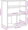 Möbel Bücherregal Artisan-Eiche 60x30x71,5 cm Holzwerkstoff Produktbild-Vorschau 10