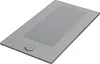 A top-down, angled view of a modern induction cooktop. Produktbild-Vorschau