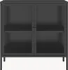Vitrinen-Sideboard 'Borshavisa' Stahl 2-türig Klarglas 80 x Produktbild-Vorschau 5