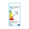 An energy efficiency label for a light fixture. Produktbild-Vorschau