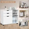 WOLTU Rollcontainer, Aktenschrank mit 3 Schubladen, 5 Produktbild-Vorschau 9