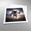 Poster - Poster ohne Rahmen - Astronaut Erde Raum - 50x50 Produktbild-Vorschau 3