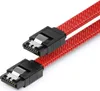 deleyCON 60 cm SATA 3 Kabel Nylon 6 Gbit/s Datenkabel SATA Produktbild-Vorschau 1