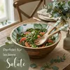 Große Salatschüssel, 4 Holzschälchen & Besteck im Produktbild-Vorschau 2