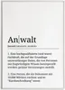 Anwalt Poster Definition Kunstdruck Wandbild Geschenk – A4 Produktbild-Vorschau 2