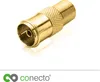 conecto Antennen-Adapter, F-Buchse auf IEC-Koax-Buchse, Produktbild-Vorschau 1