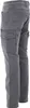 A pair of gray cargo pants shown from the side. Produktbild-Vorschau