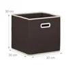 Sada 4 skládacích boxů, látkové úložné boxy, čtvercové, Náhled obrázku produktu 4