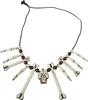 Totenkopf Halskette Halloween-Schmuck beige-braun - Produktbild-Vorschau 6