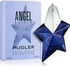A product shot of a perfume bottle and its packaging. Produktbild-Vorschau