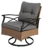 Ensemble de 3 fauteuils à bascule pivotants d'extérieur Voir les images du produit 3
