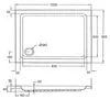 Piatto doccia Schulte 100x80 cm, bianco, modello Cala - Set Anteprima dell’immagine prodotto 7