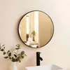 Miroir mural rond de 80 cm, suspendu, style moderne, cadre Voir les images du produit 4