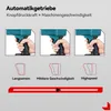 Diagrams showing how trigger pressure affects machine speed, with images of hands holding a tool. Produktbild-Vorschau