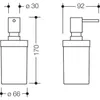 HEWI 800.06.010 55 Seifenspender, 200 ml, Kst. Produktbild-Vorschau 4
