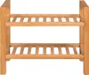 Stojak Na Buty Z 2 Półkami, 49,5X27X40 Cm, Lite Drewno Podgląd zdjęcia produktu 1