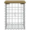 Panchina da giardino in gabbione 33x31x42 cm in legno di Anteprima dell’immagine prodotto 3