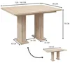 Ecke AKIKO METAL [] met tafel en banken - 168x128 cm, Productafbeelding-voorbeeld 6