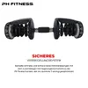 PH Fitness Verstellbare Hantel Set 24KG Schwarz - 2 STÜCK - Produktbild-Vorschau 7