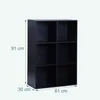 Libreria Relaxdays, A x L x P: 91 x 61 x 30 cm, 6 ripiani, Anteprima dell’immagine prodotto 4