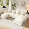 Merax 4-Sitzer Ecksofa U-/L-förmiges, Modulares Chenille Produktbild-Vorschau 5