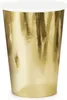 Párty papírové kelímky zlaté - 220 ml - 6 ks Náhled obrázku produktu 1