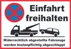 Einfahrt freihalten Widerrechtlich abgestellte Fahrzeuge Produktbild-Vorschau 1