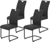 Hela Tische, 4er Set Freischwinger MARS - Bezug Webstoff Produktbild-Vorschau 1
