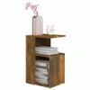 vidaXL Table d'appoint chêne fumé 36x30x56 cm Bois Voir les images du produit 6