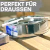 3 Gluttöter Aschenbecher Silber - Windgeschützt - Produktbild-Vorschau 5