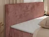 MKS MEBLE Boxspringbett 140x200 Rosa Cord, Boxspringbett Produktbild-Vorschau 4