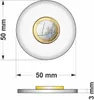 Acrylglasscheibe rund, Ø 50mm, 3mm Dick, transparent - Produktbild-Vorschau 1
