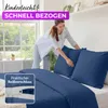 EllaTex Premium Mikrofaser Bettwäsche 155x200 + 80x80 cm – Produktbild-Vorschau 4