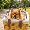 PawHut Hundekorb Fahrrad Handgeflochtener Hundefahrradkorb Produktbild-Vorschau 8