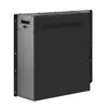 A product shot of a black and gray electronic device, possibly a heater or air purifier, mounted on a white background. Produktbild-Vorschau