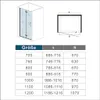 95x195cm Schwarz Faltbar+drehbar 6mm Nano ESG Glas  Produktbild-Vorschau 7