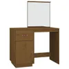 vidaXL Schminktisch Honigbraun 95x50x134 cm Massivholz Produktbild-Vorschau 3