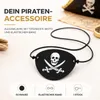 Piratenklappe Augenklappe – schwarz für Pirat Kostüm Kinder Produktbild-Vorschau 3