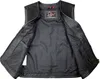 Motorrad Biker Lederweste Nubuk und Glatt Leder Produktbild-Vorschau 5