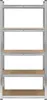 Metall-Lagerregal 150x70x30 Garage Silber 5 Regale Rebel Produktbild-Vorschau 6