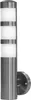 Grafner Edelstahl Wandlampe silber, IP44, 1x E27 Fassung, Produktbild-Vorschau 1