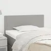 vidaXL Testiera grigio chiaro 80x5x78/88 cm in tessuto Anteprima dell’immagine prodotto 2