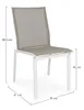 4er Set Stühle 50 x 61 x 88,5 cm Aluminium und Textil Weiß Produktbild-Vorschau 9