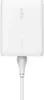 A white Belkin 200W charger with a white cable plugged into it, on a white background. Voir les images du produit
