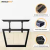 MetaloPro 2 Stück Tischbeine-Metall Schwarz 72cm I Produktbild-Vorschau 2