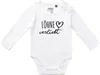 Huuraa Baby Body Löhne verliebt 80 White  Baumwolle Produktbild-Vorschau 1